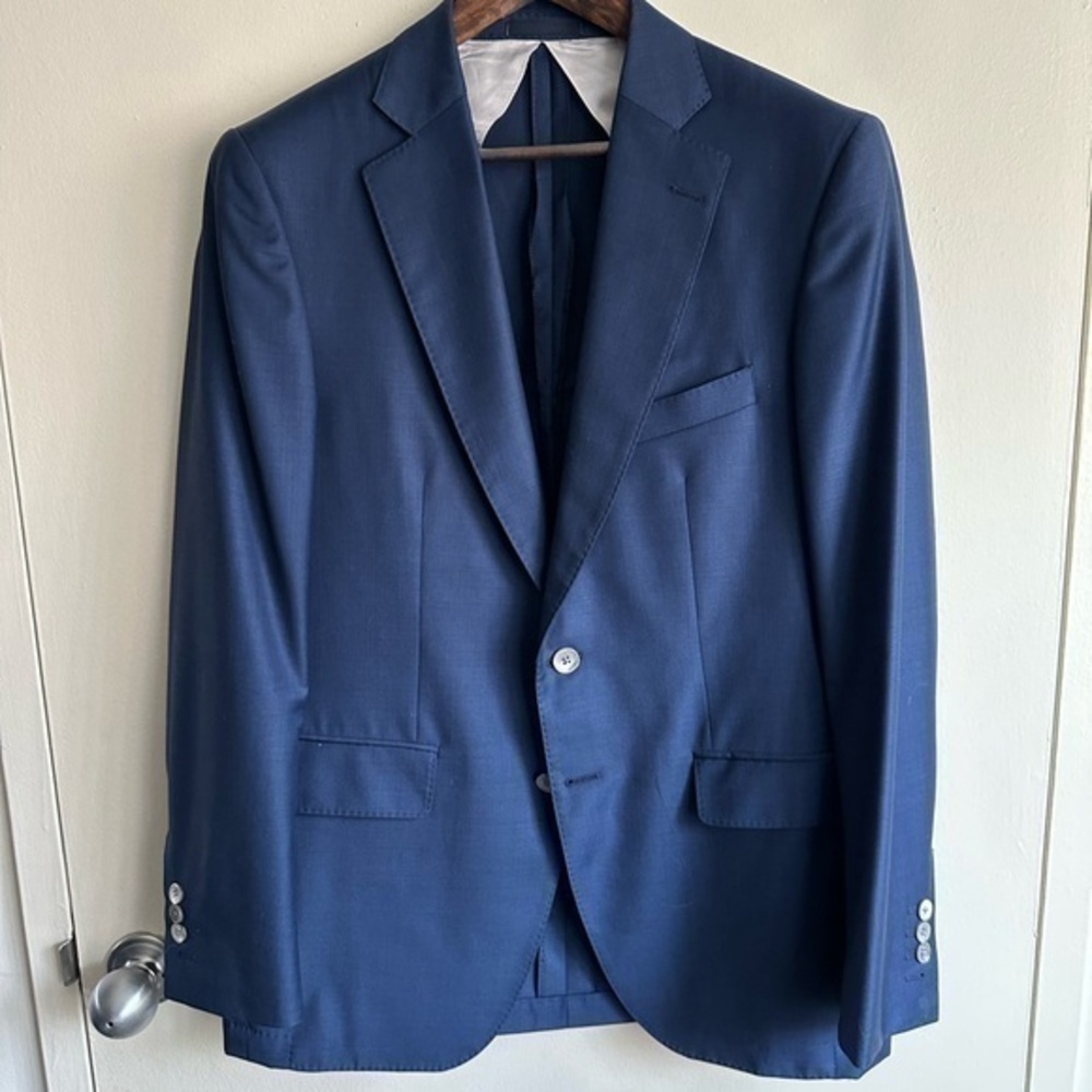Scabal x Syd Jones Bespoke Blue Cashmere 140s Blazer